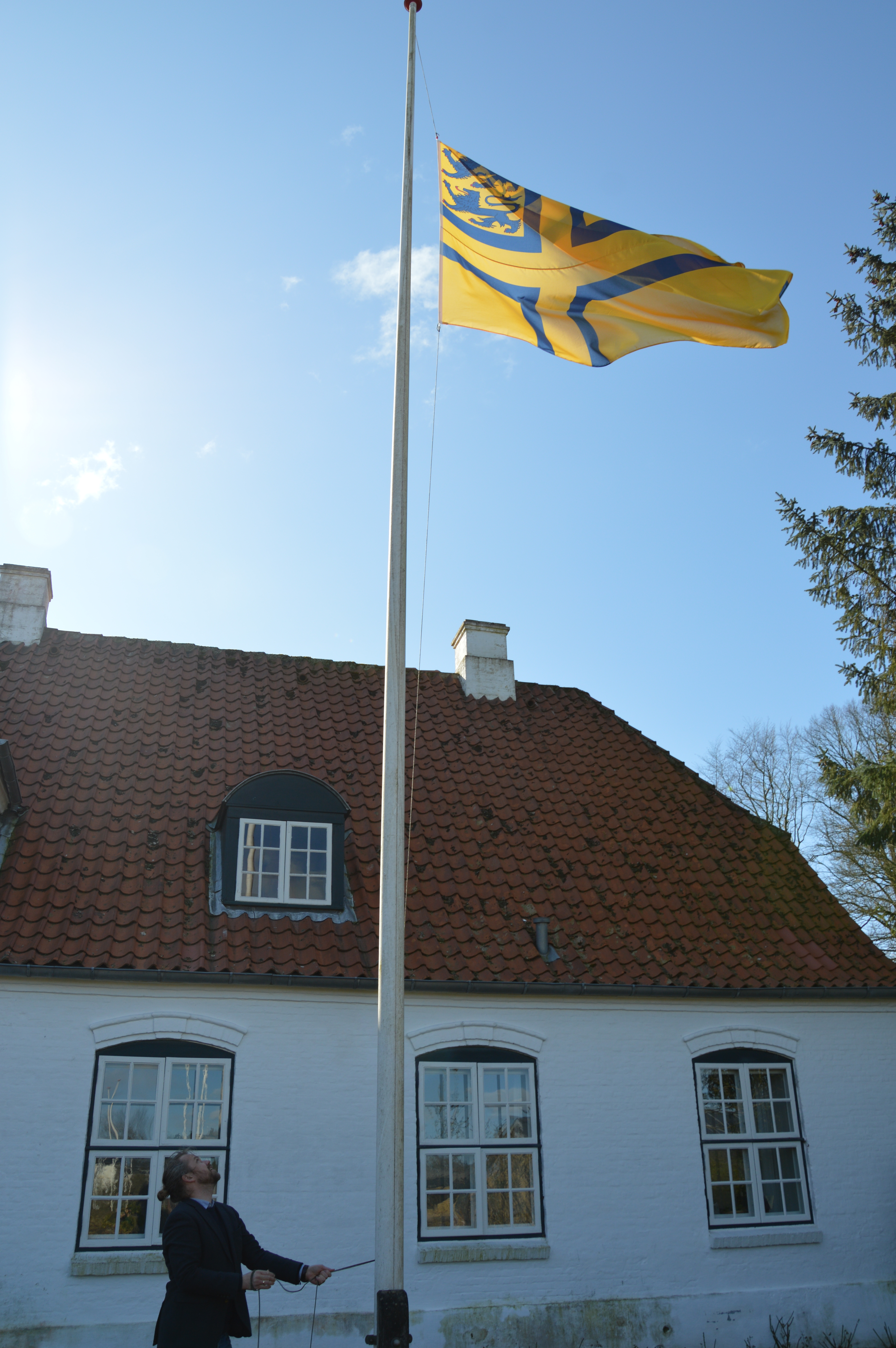 Dänemark Flagge Emaille Verziert Lesezeichen & Geschenktüte T1076 