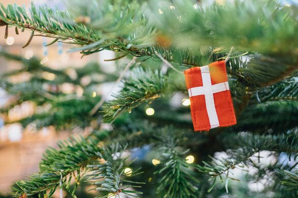 Dänemark, Danebrog, Weihnachtsbaum