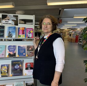 Claudia Knauer in der deutschen Zentralbücherei Apenrade