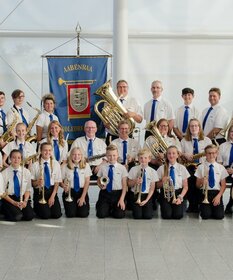Ein Gruppenbild des Apenrader Schulorchesters